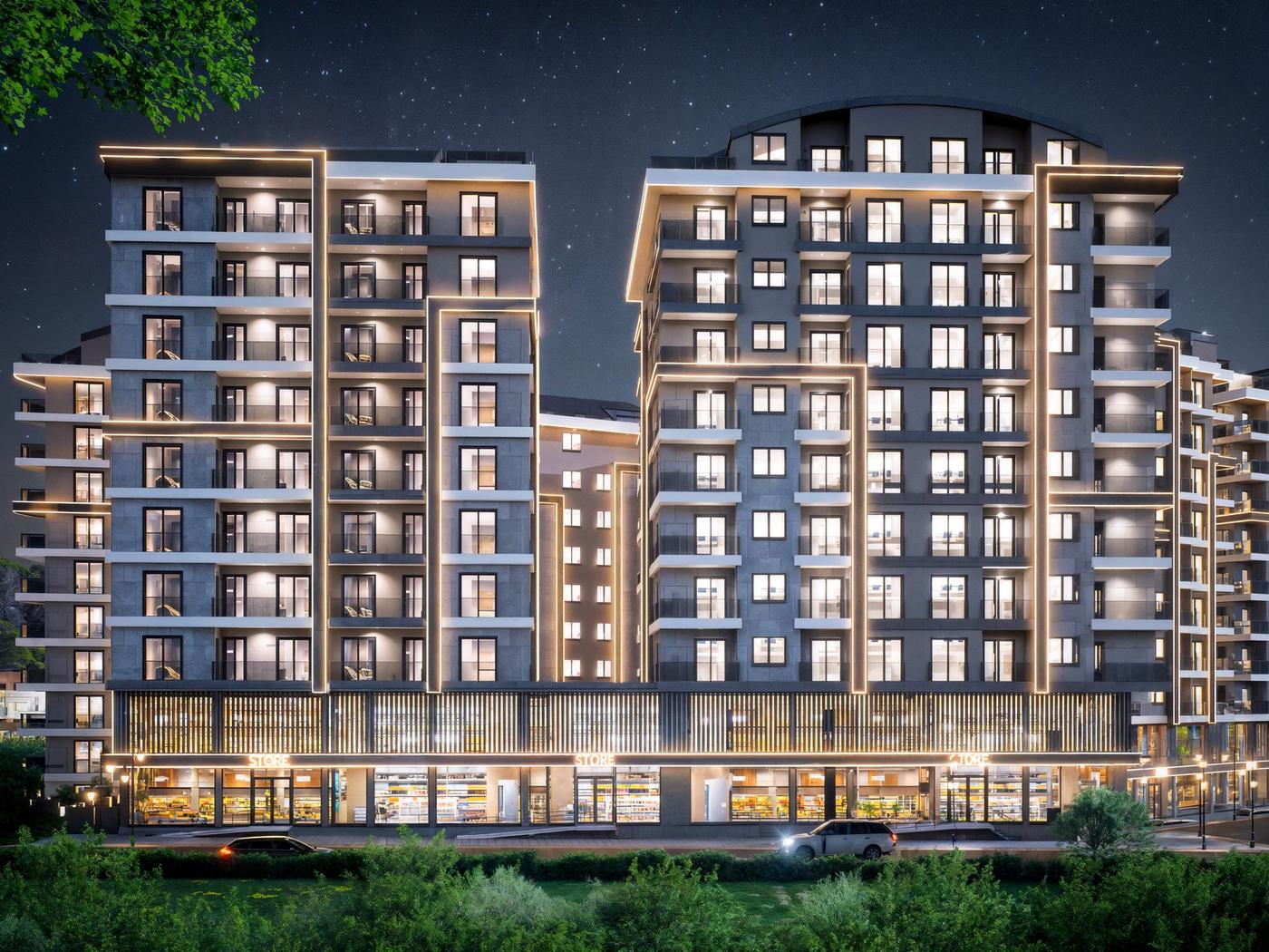 Meridien Nova gece görünümü